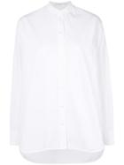 Victoria Beckham Collarless Shirt - White