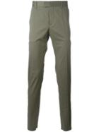 Les Hommes 'pantalone' Trousers, Men's, Size: 52, Green, Cotton/spandex/elastane