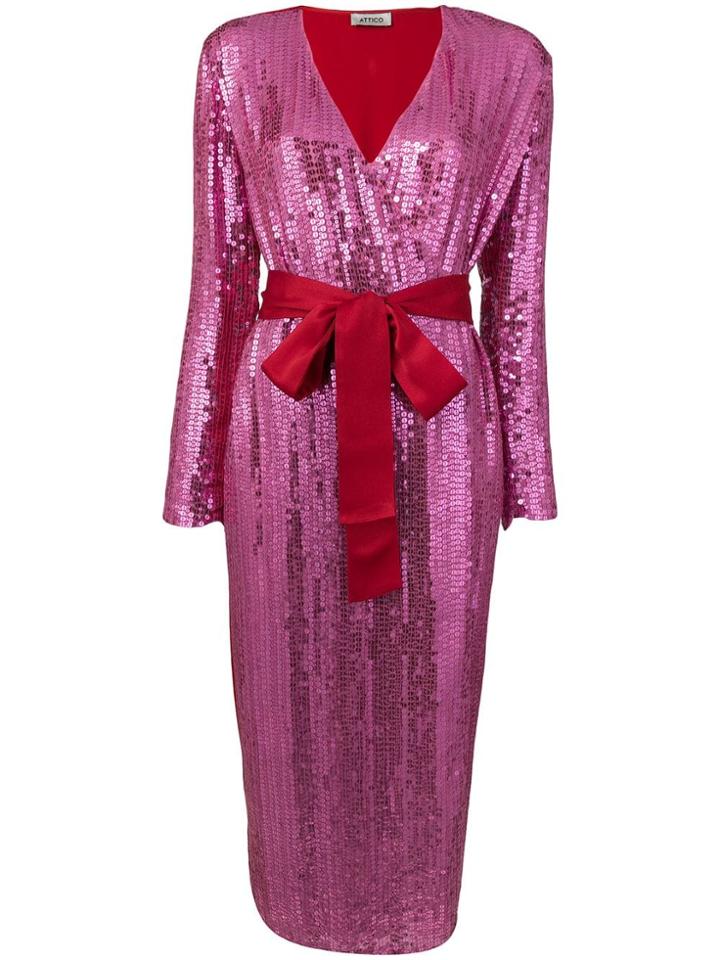 Attico Sequin Dress - Pink