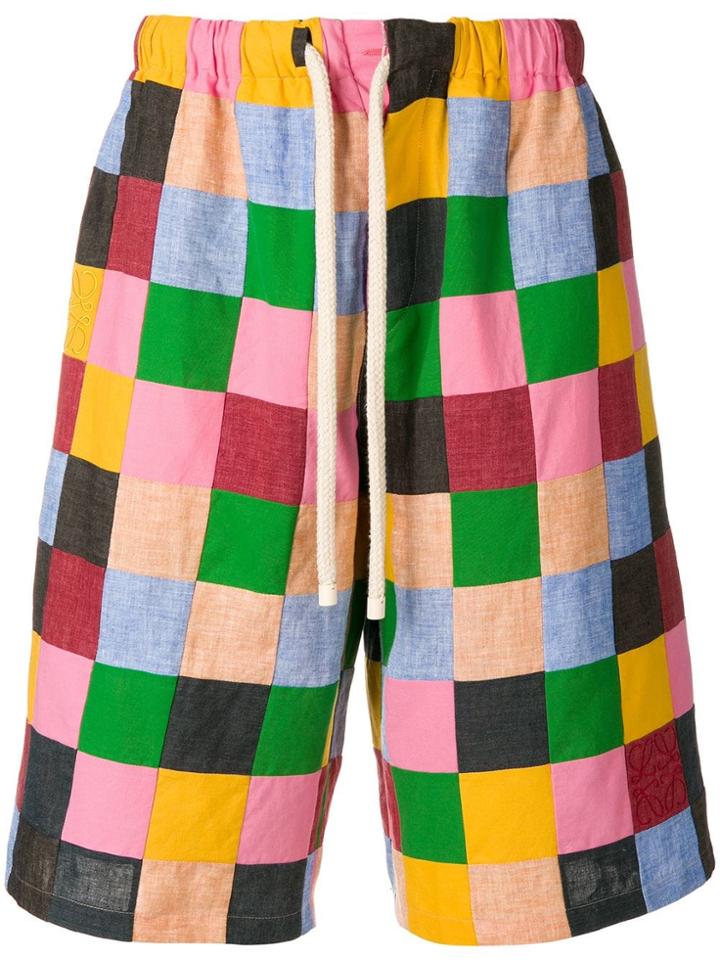 Loewe Patchwork Shorts - Pink