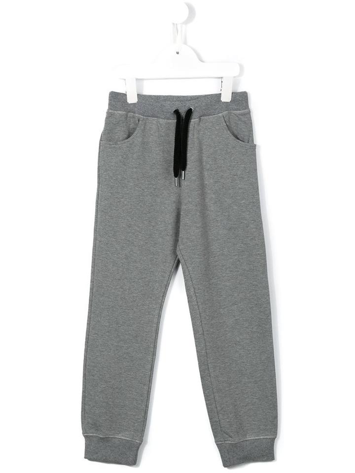 Fendi Kids Drawstring Trackpants, Boy's, Size: 10 Yrs, Grey