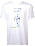Unfortunate Portrait Rain Drop Crop Top T-shirt - White