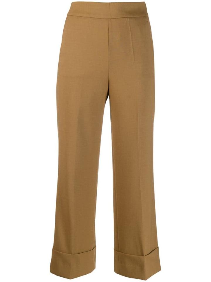 Incotex High-waisted Trousers - Brown