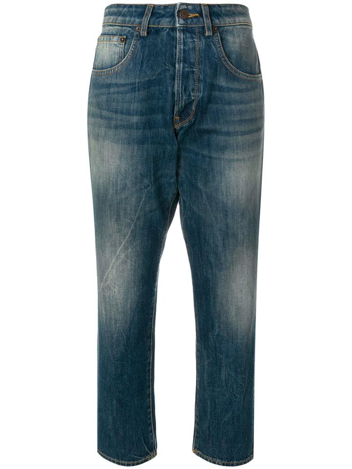 6397 Cropped Loose-fitting Jeans - Blue