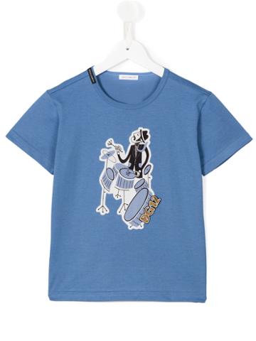 Dolce & Gabbana Kids Jazz Band T-shirt, Boy's, Size: 8 Yrs, Blue