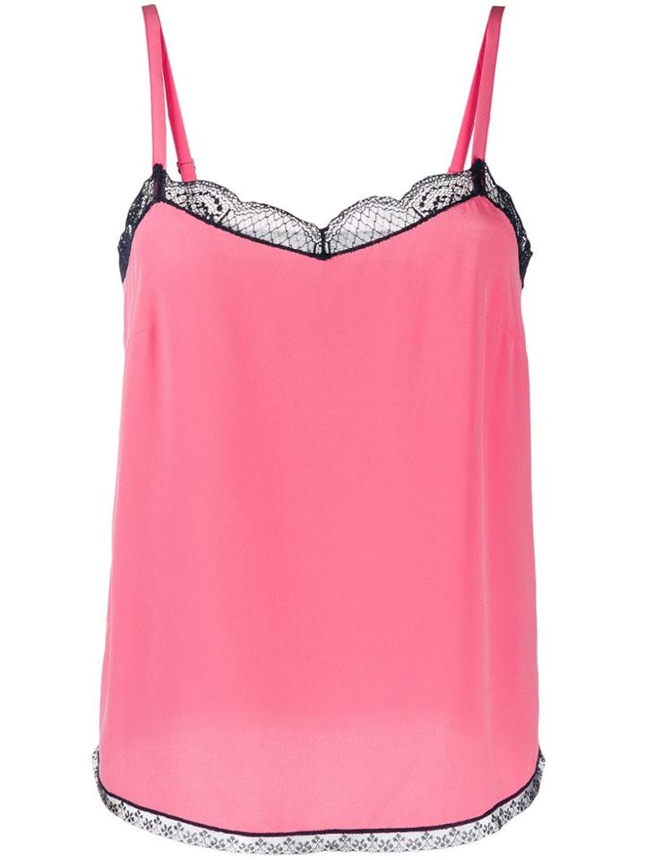 Zadig & Voltaire Lace Trimmed Cami Top - Pink