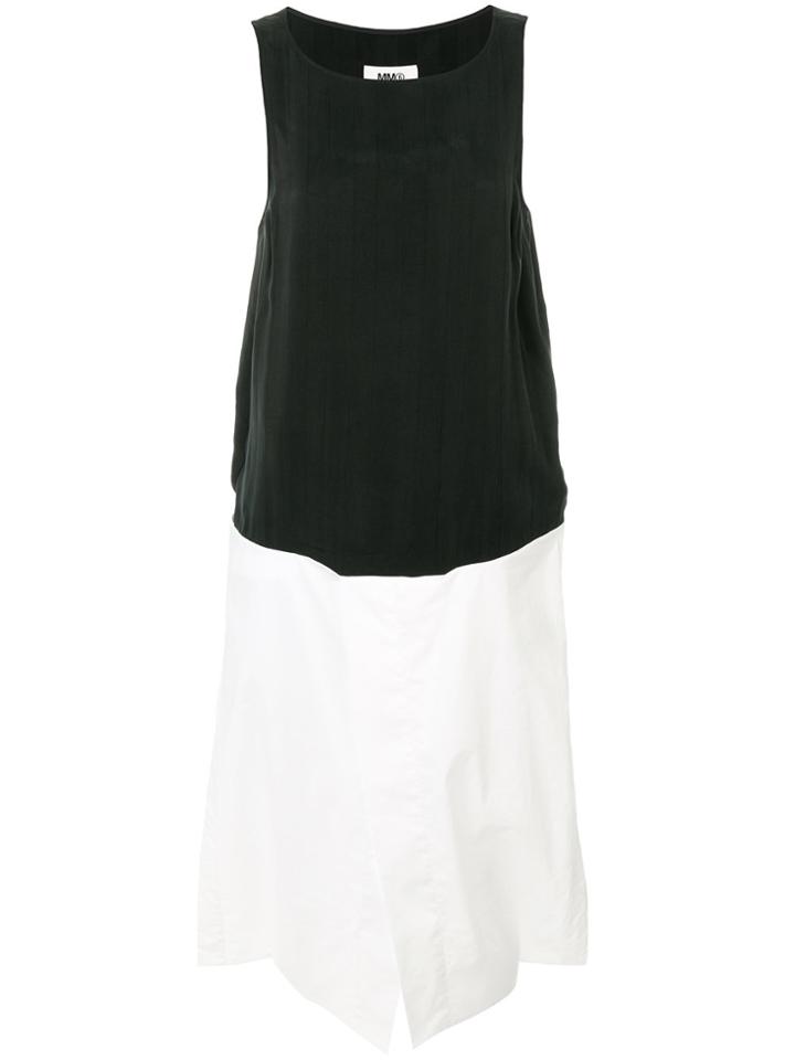 Mm6 Maison Margiela Boat Neck Tank Top - Black