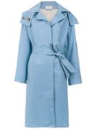 Egrey Belted Trench Coat - Blue