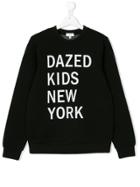 Dkny Kids Teen Logo Print Sweatshirt - Black