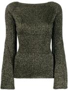 Pinko Boat Neck Sweater - Black