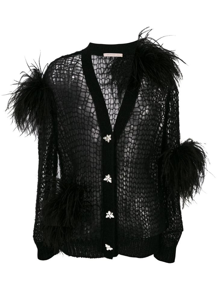 Christopher Kane Pom Pom Cardigan - Black