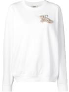 Acne Studios Beaded Applique Sweatshirt - White