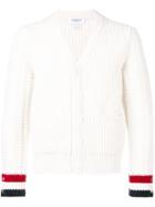 Thom Browne Chunky Fun-mix Stitch Merino Cardigan - White