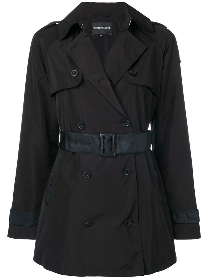 Emporio Armani Trench Coat - Black
