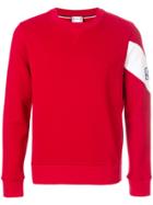Moncler Gamme Bleu Sash Sleeve Sweatshirt - Red