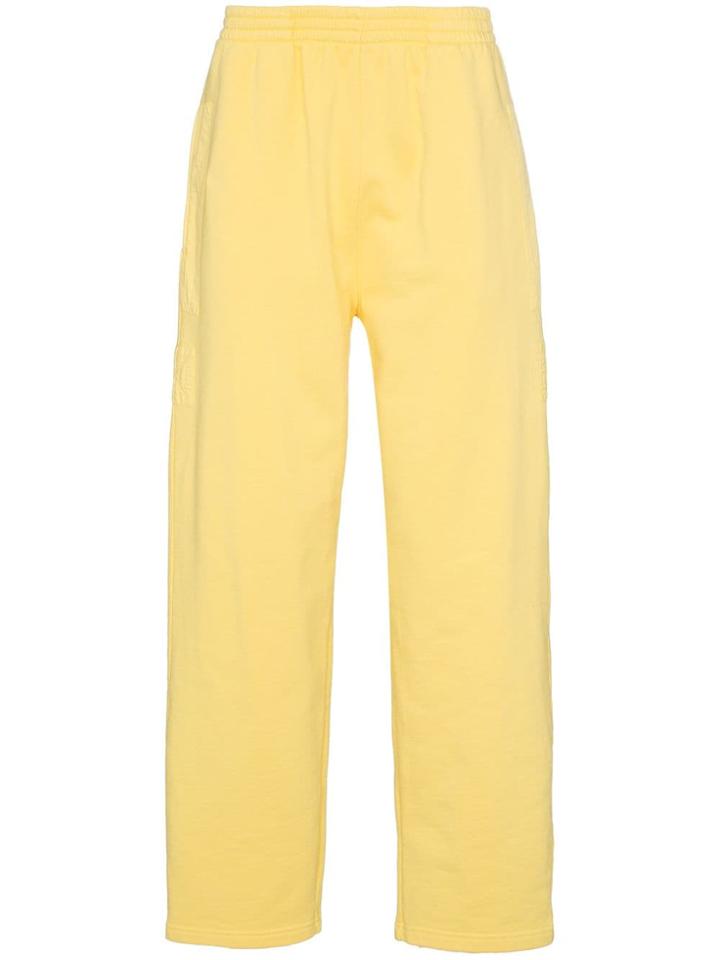 Jacquemus Elasticated Waist Cotton Track Pants - Yellow