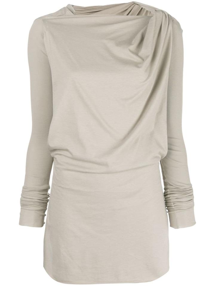 Rick Owens Drkshdw Draped Sweatshirt - Nude & Neutrals