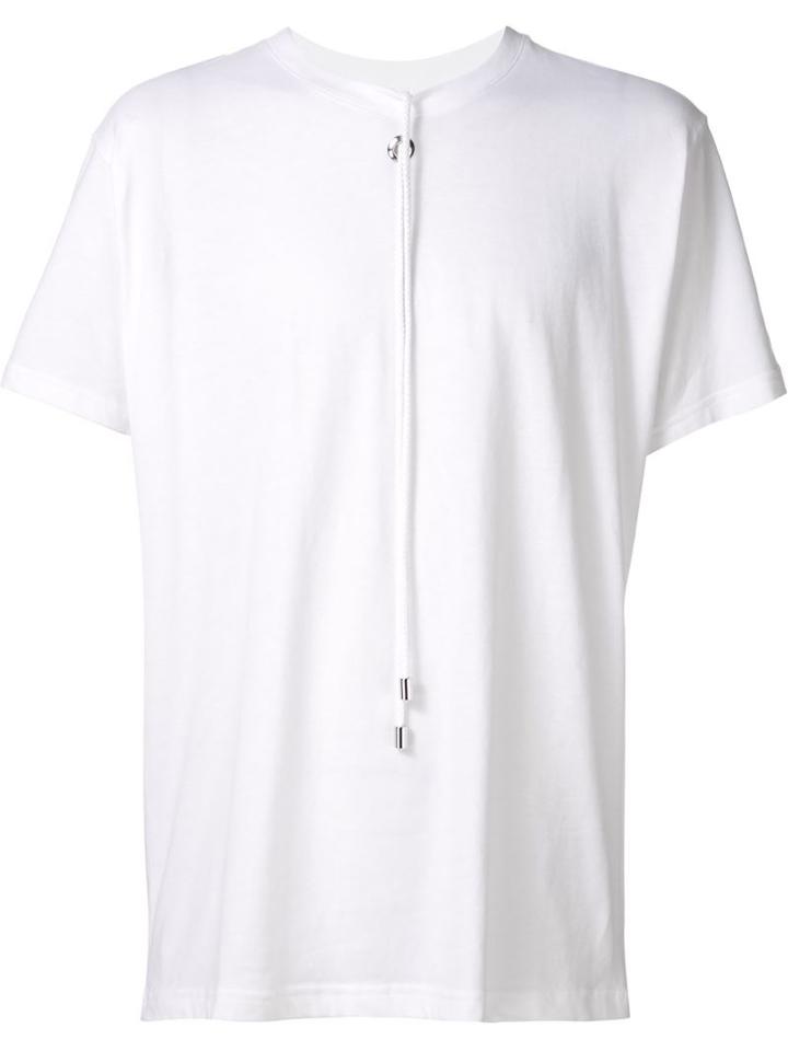 Craig Green Drawstring Detail T-shirt, Men's, Size: L, White, Cotton