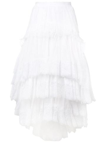 Ermanno Scervino Layered Midi Skirt - White