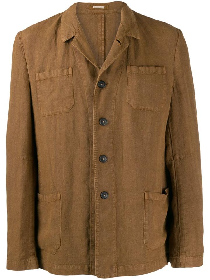 Massimo Alba Multi-pocket Shirt Jacket - Brown