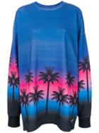 Marcelo Burlon County Of Milan Palms Sweatshirt - Blue