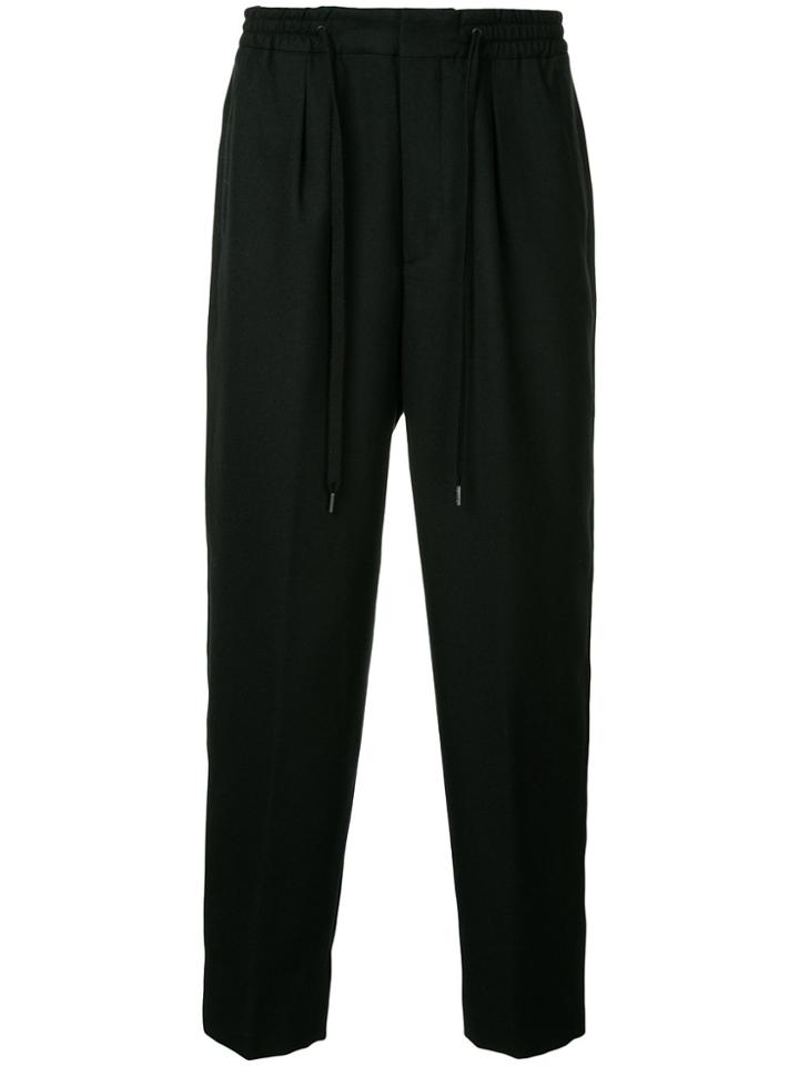 Monkey Time Tie-waist Relaxed Fit Trousers - Black