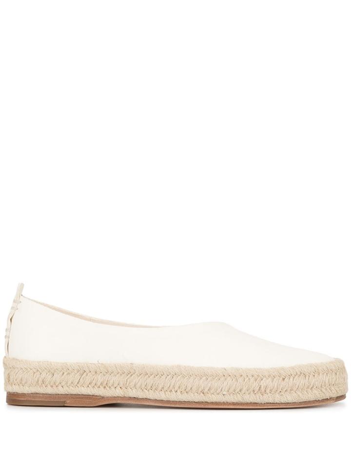 Feit Espadrille Ballet Pumps - White