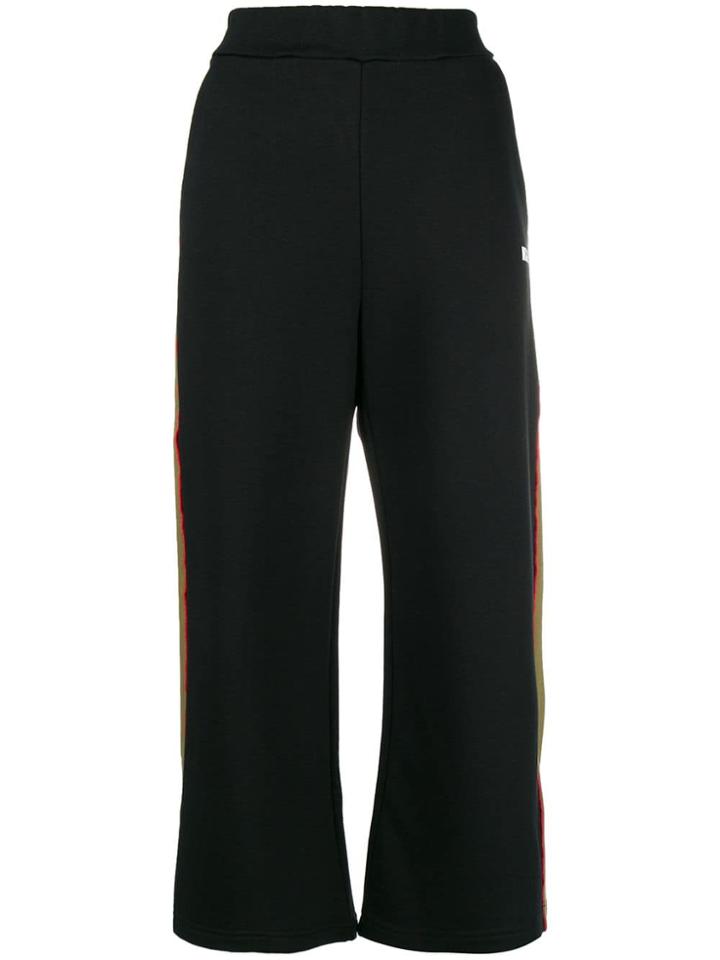 Msgm Wide-leg Sweatpants - Black
