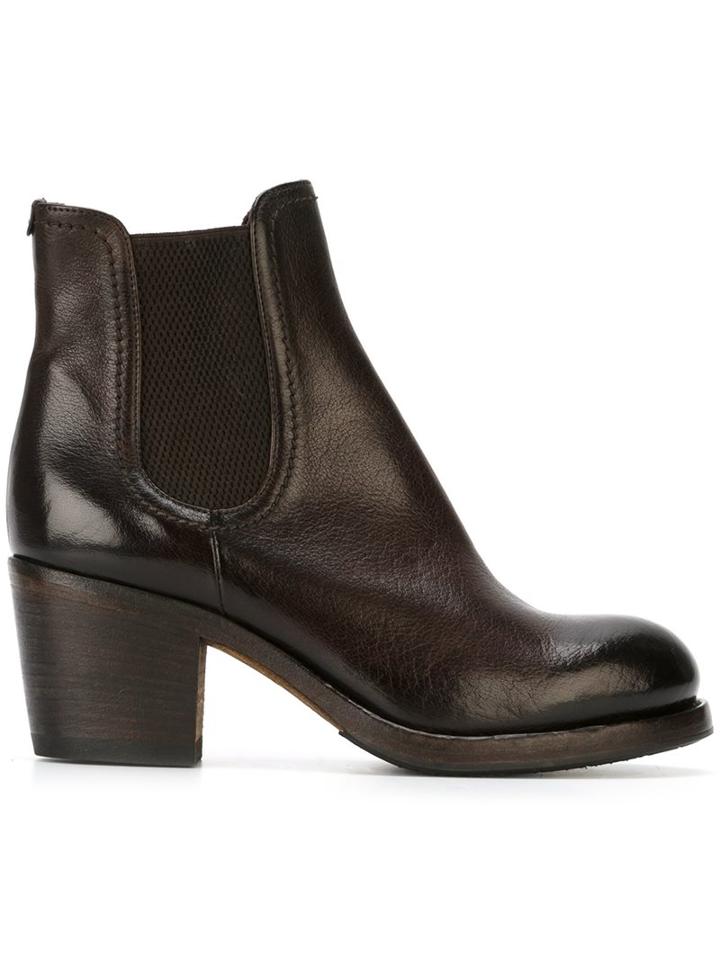 Pantanetti Chunky Heel Chelsea Boots