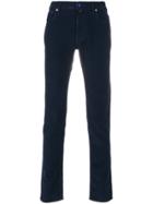 Jacob Cohen Velvety Effect Trousers - Blue