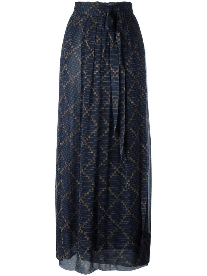 Isabel Marant Étoile 'belina' Skirt, Women's, Size: 40, Blue, Silk/viscose