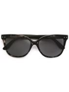 Bottega Veneta Eyewear Square Frame Sunglasses, Women's, Black, Acetate/rubber