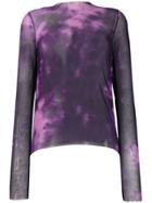 Marques'almeida Long Sleeved Tie-dye Top - Purple