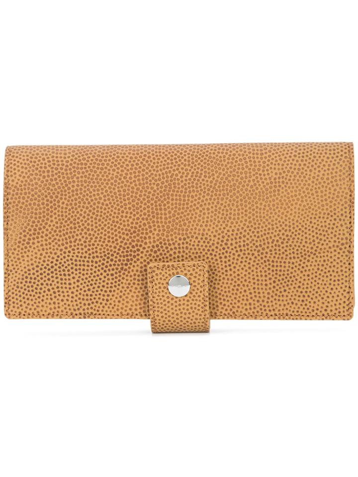 Shinola Tall Snap Wallet - Brown