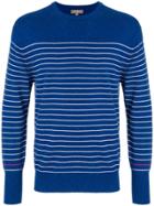 N.peal Striped Sweater - Blue