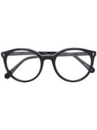 Stella Mccartney Keyhole Round Frame Glasses, Black, Acetate