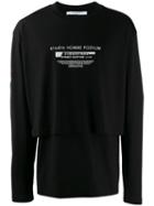 Givenchy Double Hem Long-sleeved T-shirt - Black