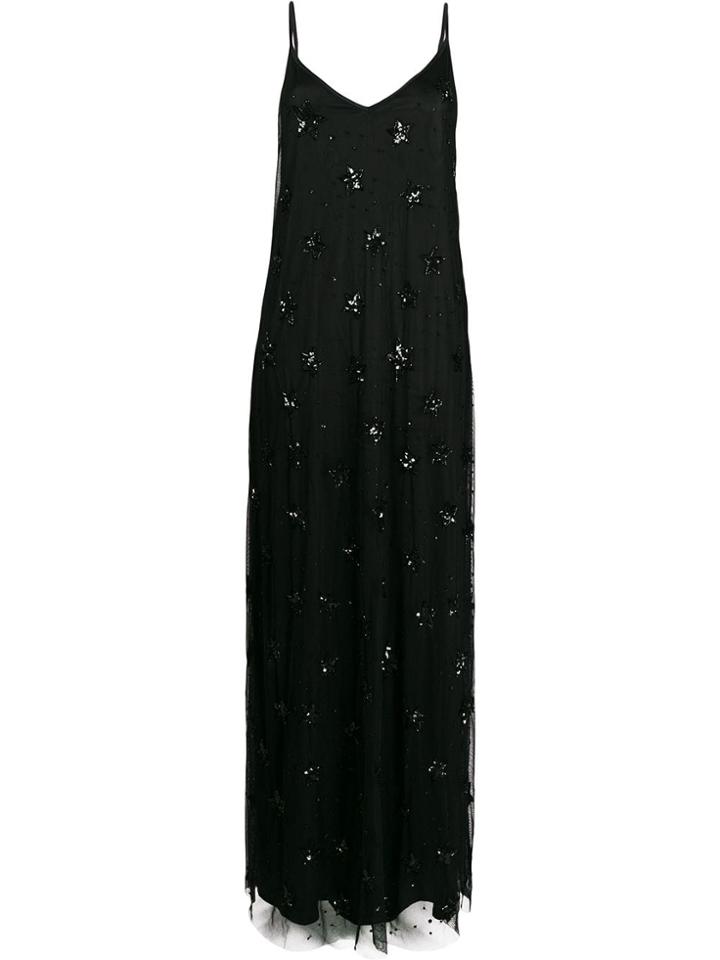 P.a.r.o.s.h. Sequin-embellished Slip Dress - Black