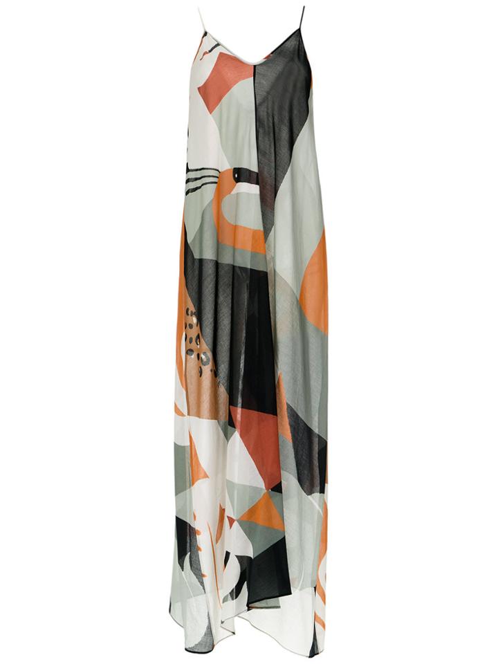 Adriana Degreas Printed Maxi Dress - Multicolour