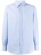 Brunello Cucinelli Button Collar Shirt - Blue