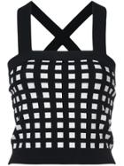 Derek Lam 10 Crosby Knitted Crop Top - Black