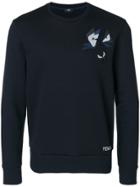 Fendi Appliqué Sweatshirt - Blue