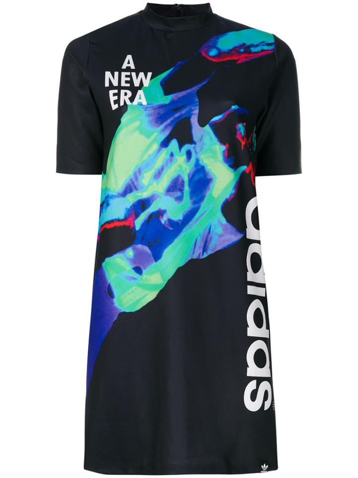 Adidas Digital Print Shirt Dress - Multicolour