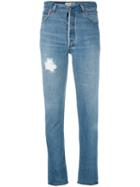 Re/done - Distressed Jeans - Women - Cotton - 25, Blue, Cotton