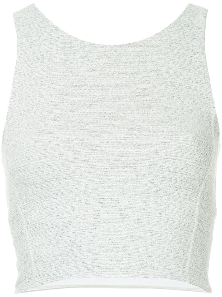 Nimble Activewear Long Line High Impact Sports Bra - Grey