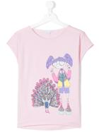 Little Marc Jacobs Illustrated T-shirt - Pink & Purple