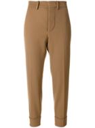 Marni Tapered Cuffed Trousers - Brown