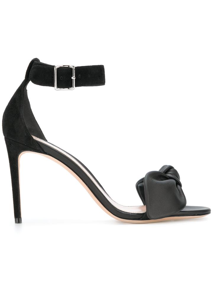 Alexander Mcqueen Bow Detail Sandals - Black