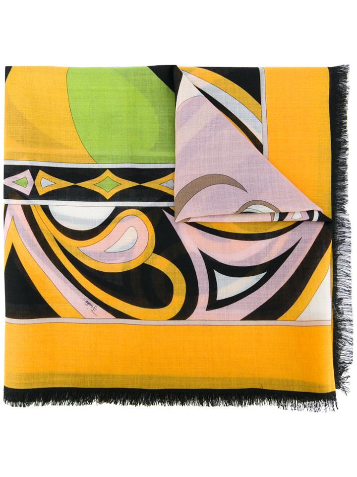 Emilio Pucci Geometric Print Scarf - Multicolour