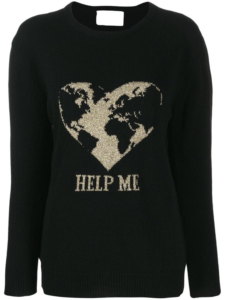 Alberta Ferretti Embroidered Fitted Sweater - Black